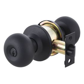 Cerradura embutir pomo acceso interior 206 negro mate Odis