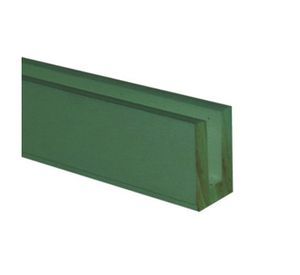 Perfil terminal U 2,4 m Treillage verde
