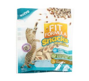 Snack gato 65 gr pescaditos salmón Fit Formula