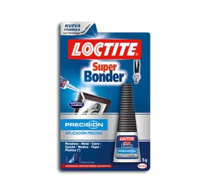 Adhesivo 5 gr Súper Bonder transparente Loctite