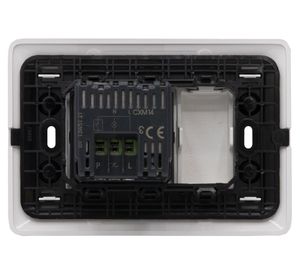 Placa armada dimmer LED + toma corriente 10A matix blanco Bticino