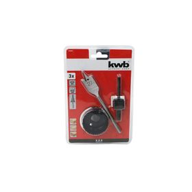 Kit instalación cerradura con broca KWB