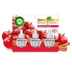 Repuesto aromatizador eléctrico manzana canela 3 un.