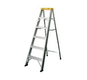 Escalera alto 149 cm 5 escalones tijera simple Wrk Work