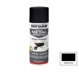 Pintura spray 340 g Metal Protection negro satín