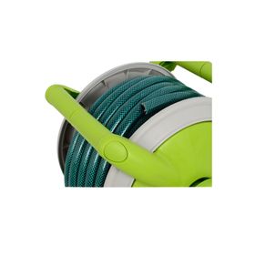 Manguera 15 metros + enrollador + set de riego Roots