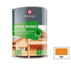 Barniz marino 1/4 galón maple brillante Tricolor
