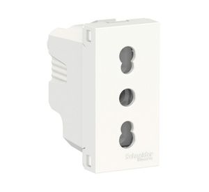 Módulo tomacorriente 10/16A 2P+T Orión blanco Schneider