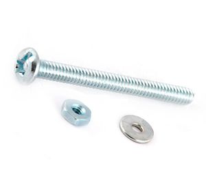 Perno cocina ranura combinada 1/8x1 1/4'' zincado 50 unidades Imporper