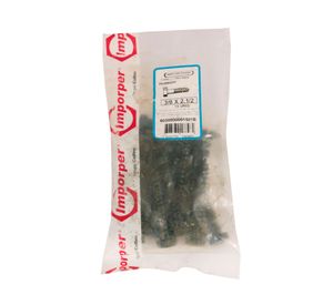 Tirafondo 3/8 x 2 1/2'' pavonado 15 unidades Imporper