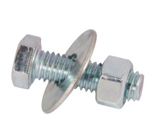 Perno hexagonal + tuerca + golilla G2 3/8 x 1 1/4'' 20 unidades Imporper