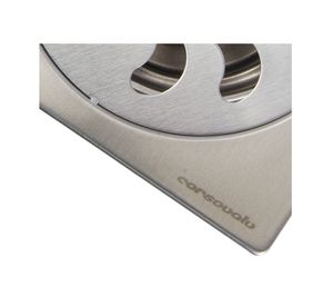 Pileta 15 x 15 cm acero inoxidable rejilla red Corsovalv