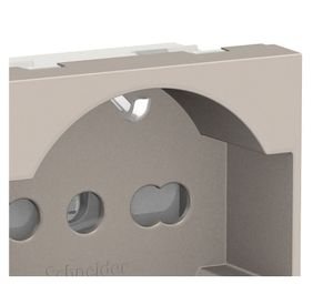 Módulo toma corriente schuko 10/16A 2P+T Orión beige Schneider
