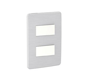 Placa armada 9/15 Orión aluminio cosmic gris Schneider