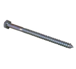 Tornillo tirafondo 1/4''x4'' zincado x25 unidades Imporper