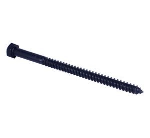 Tornillo tirafondo 5/16''x5'' pavonado x15 unidades Imporper.