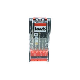 Juego brocas combinadas 9 piezas KWB