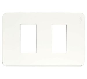 Tapa doble Orión blanco Schneider