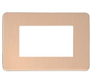 Tapa triple Orión magma cobre/blanco Schneider