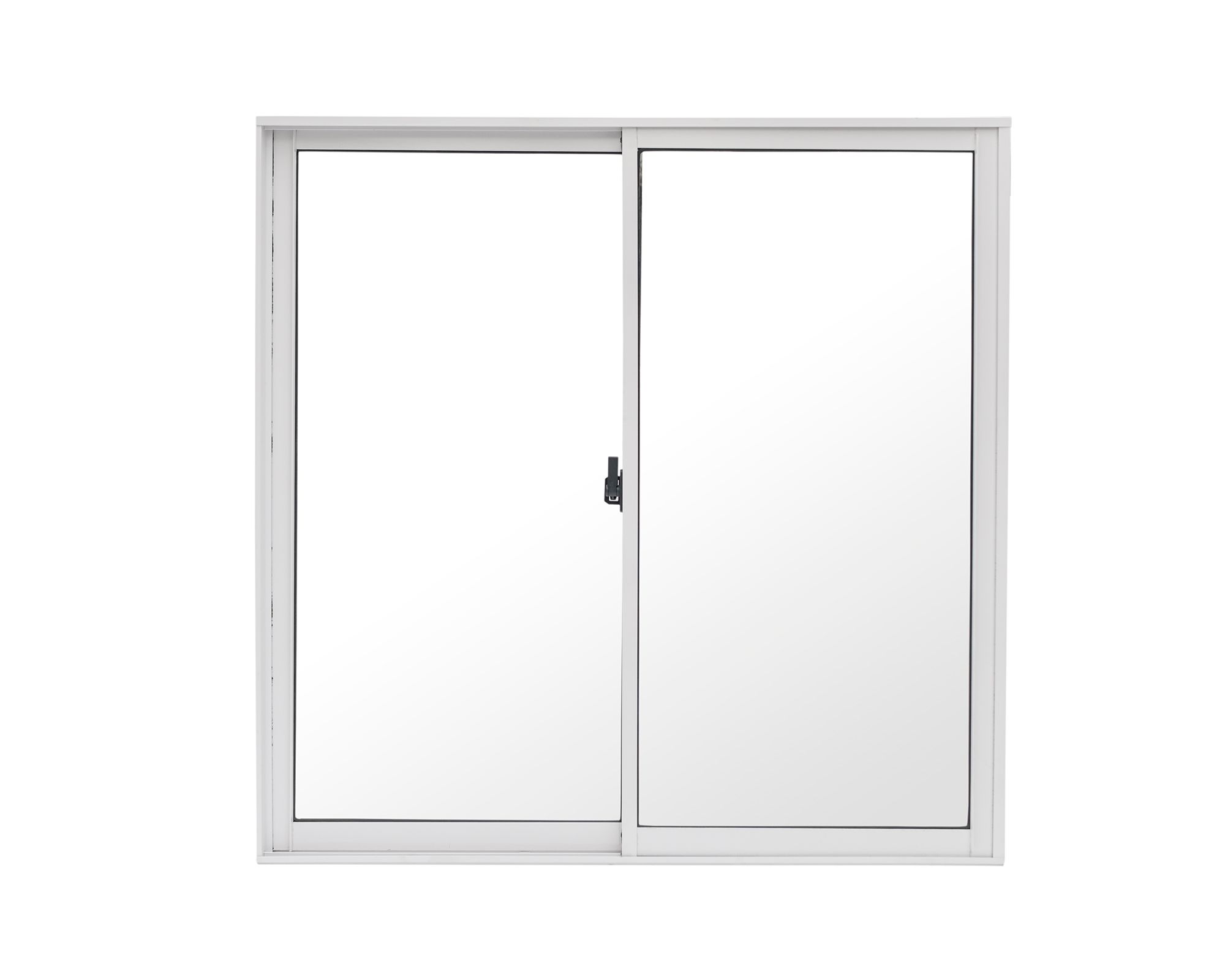 Ventana Aluminio 100x100 cm Corredera Blanca Mundo Glass