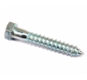 Tornillo Tirafondo 1/4 x 2’’ zinc 25 unidades Imporper.