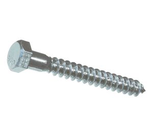 Tornillo Tirafondo 5/16 x 4’’ zincado 15 unidades Imporper