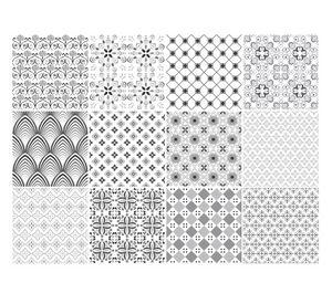 Vinilo adhesivo 15x15 cm grafito 12 unidades