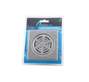 Pileta acero inoxidable 10x10cm rejilla red Corsovalv