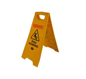 Señalética piso húmedo amarillo All clean