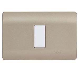 Placa armada interruptor 16A 9/24 Génesis millan Schneider