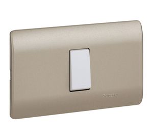 Placa armada interruptor 16A 9/24 Génesis millan Schneider