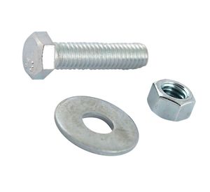 Perno hexagonal 3/8x1 1/2'' zincado 20 unidades Imporper