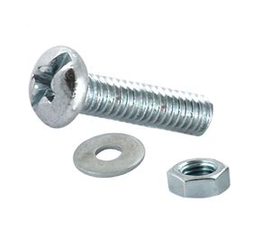 Perno cocina ranura combinada 1/8x3/4'' zincado 50 unidades Imporper