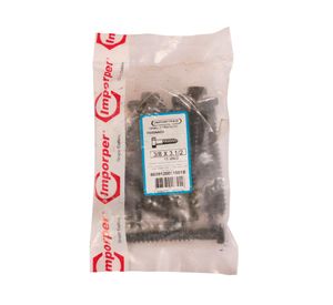 Tirafondo 3/8 x 3 1/2'' pavonado 15 unidades Imporper