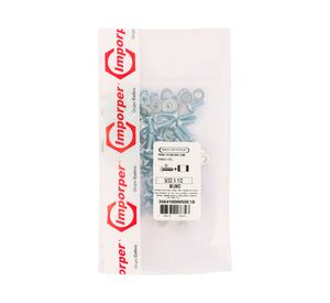 Perno cocina ranura combinada 5/32x1/2'' zincado 50 unidades Imporper