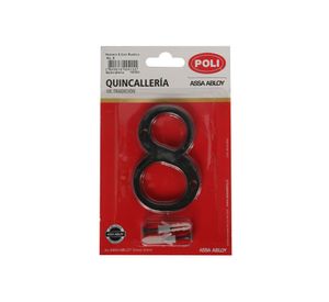 Número 8 8,5 cm Rústico negro Poli