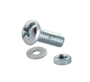 Perno cocina ranura combinada 3/16x1/2'' zincado 50 unidades Imporper