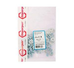 Perno cocina ranura combinada 3/16x1/2'' zincado 50 unidades Imporper