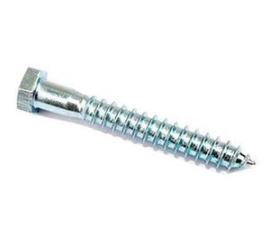 Tornillo tirafondo 3/8 x 3 " zinc bolsa 15 unidades Imporper