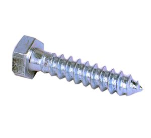 Tornillo tirafondo 5/16''x1 1/2'' zincado x15 unidades Imporper