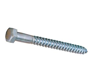 Tornillo tirafondo 3/8''x4'' zincado x15 unidades Imporper