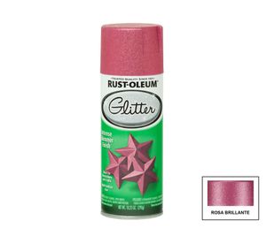 Pintura en spray 290 g Specialty Glitter rosado brillante Rust-Oleum