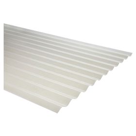 Plancha fibra de vidrio premium ondulada luz difusor 0,7x850x2500 mm