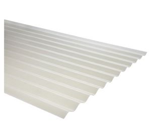 Plancha fibra de vidrio premium ondulada luz difusor 0,7x850x2000 mm