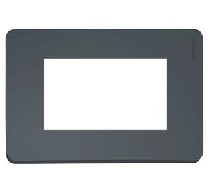 Tapa triple Orión negro Schneider