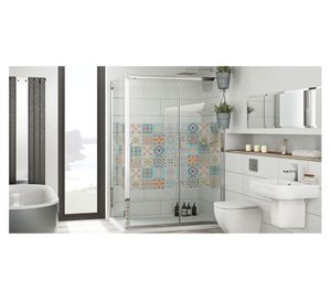 Vinilo adhesivo 15x15 cm Fleur 12 unidades