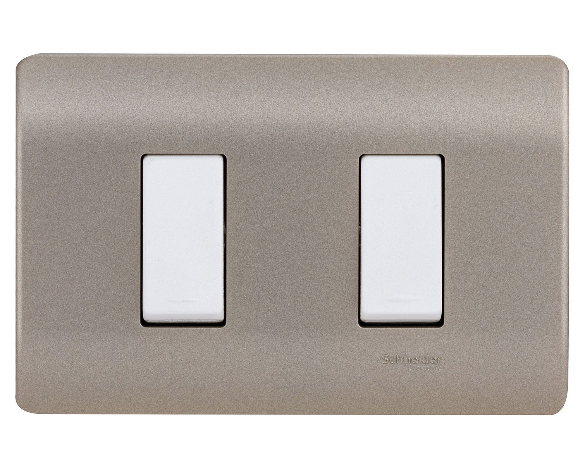 Interruptor doble placa armada 9/15 16A MWD42112 Scheneider