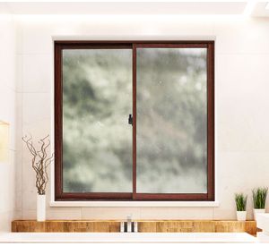 Ventana Aluminio 100x100 cm Corredera Madera