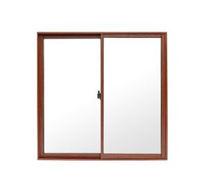 Ventana Aluminio 100x100 cm Corredera Madera