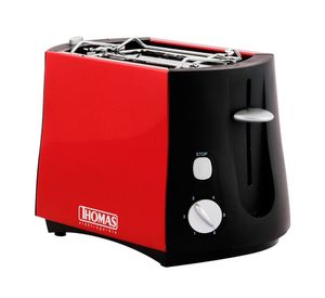 Tostador 2 rebanadas 800W TH-120R rojo Thomas
